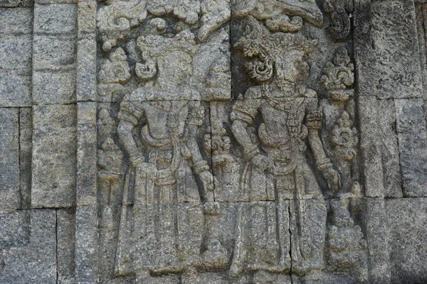 Blitar Java Oriental Indonésia Abril 2021 Ancient Relief Stone Penataran — Fotografia de Stock