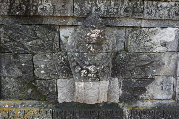 Blitar Java Oriental Indonesia Abril 2021 Antiguo Relieve Piedra Del —  Fotos de Stock