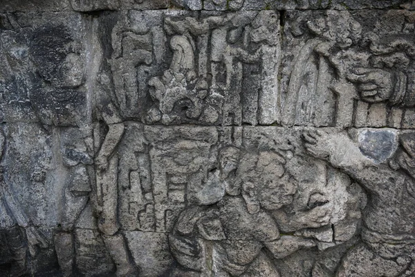 Blitar Java Oriental Indonésia Abril 2021 Ancient Relief Stone Penataran — Fotografia de Stock