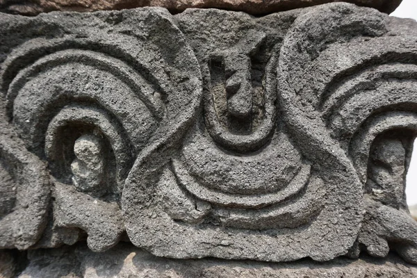 Blitar East Java Indonesia April 25Th 2021 Carving Stone Simping — Stock Photo, Image