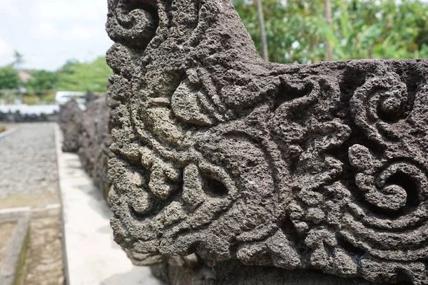 Blitar Oost Java Indonesië April 2021 Beeldhouwsteen Simping Temple Simping — Stockfoto