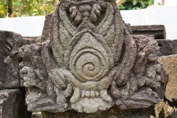 Blitar East Java Indonesia April 25Th 2021 Carving Stone Simping — Stock Photo, Image