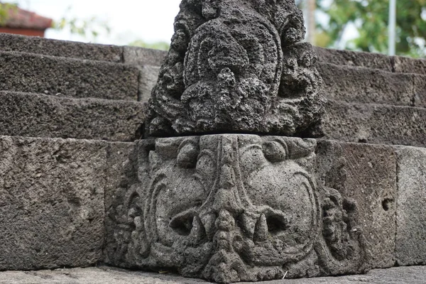 Blitar East Java Indonesia Aprile 2021 Pietra Intaglio Simping Temple — Foto Stock