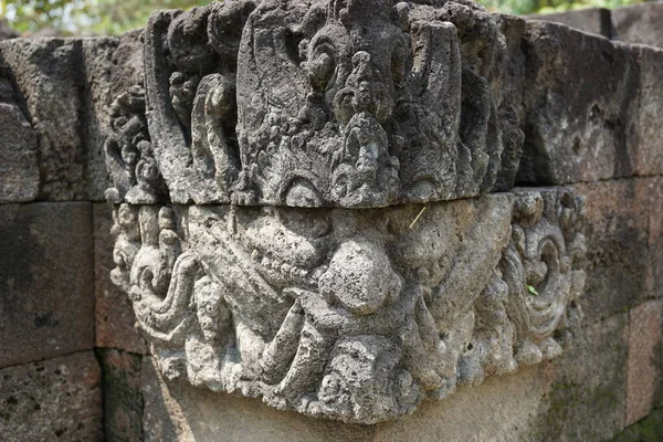 Blitar East Java Indonesia April 25Th 2021 Carving Stone Simping — Stock Photo, Image