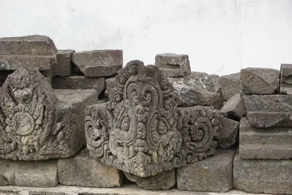 Blitar Java Oriental Indonésia Abril 2021 Ruínas Pedra Templo Simping — Fotografia de Stock