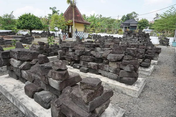 Blitar Java Oriental Indonésia Abril 2021 Ruínas Pedra Templo Simping — Fotografia de Stock