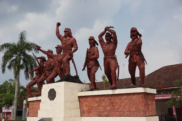 Blitar Java Oriental Indonesia Mayo 2021 Monumento Peta Como Símbolo — Foto de Stock