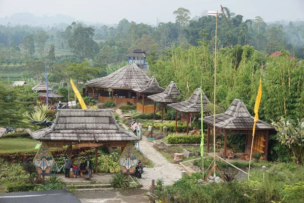 Der Naturtourismus Des Cafe Sawah Pujon Kidul Malang Cafe Sawah — Stockfoto