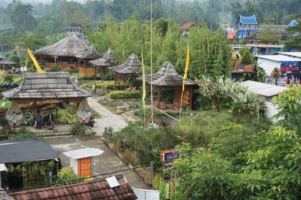 Φυσικός Τουρισμός Του Cafe Sawah Pujon Kidul Στο Malang Cafe — Φωτογραφία Αρχείου