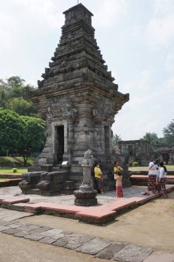 Blitar 'daki güzel Penataran tapınağı, Doğu Java, Endonezya