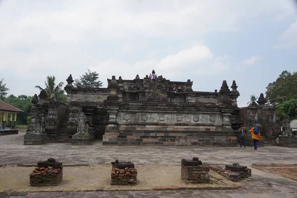 Bellissimo Tempio Penataran Blitar Giava Orientale Indonesia — Foto Stock