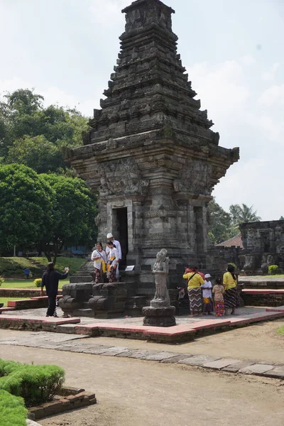 Bellissimo Tempio Penataran Blitar Giava Orientale Indonesia — Foto Stock