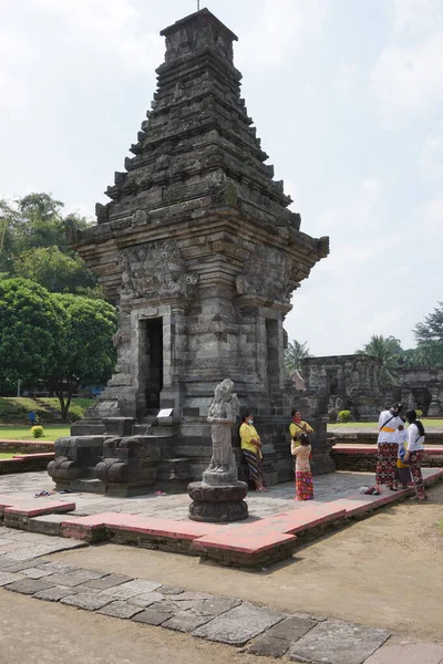 Blitar 'daki güzel Penataran tapınağı, Doğu Java, Endonezya