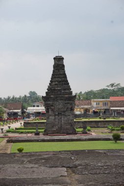 Blitar 'daki güzel Penataran tapınağı, Doğu Java, Endonezya