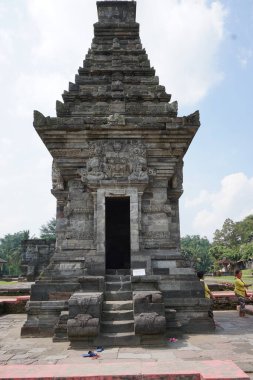 Blitar 'daki güzel Penataran tapınağı, Doğu Java, Endonezya