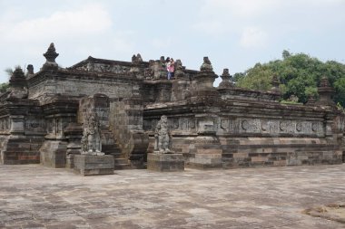 Blitar 'daki güzel Penataran tapınağı, Doğu Java, Endonezya