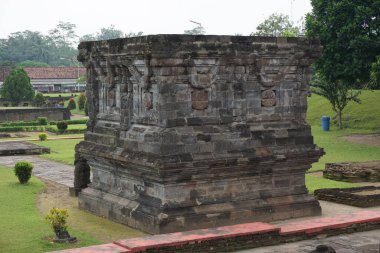 Blitar 'daki güzel Penataran tapınağı, Doğu Java, Endonezya