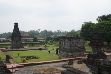 Blitar 'daki güzel Penataran tapınağı, Doğu Java, Endonezya
