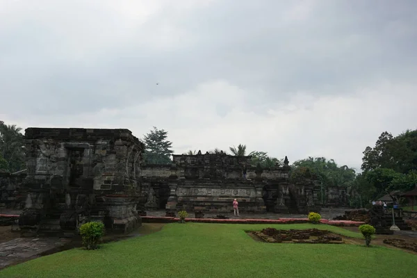 Belo Templo Penataran Blitar Java Oriental Indonésia — Fotografia de Stock