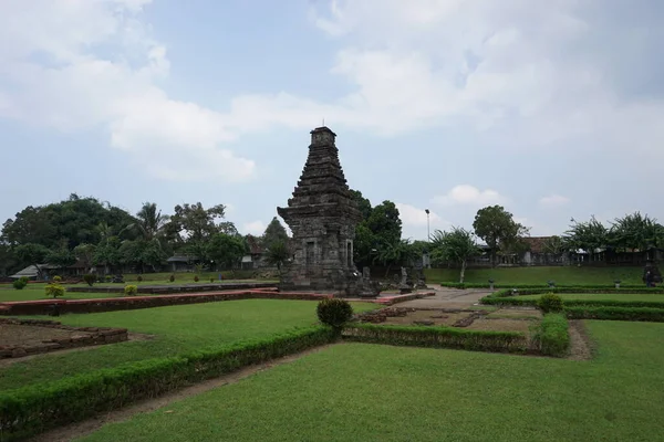 Bellissimo Tempio Penataran Blitar Giava Orientale Indonesia — Foto Stock