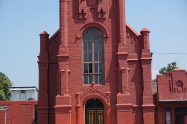 Kediri 'deki Kızıl Kilise (Gereja Merah), Doğu Java, Endonezya