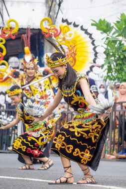 Temengang madang dance from north Borneo. This dance depicts the movements of a hornbill bird which symbolizes the grandeur and beauty of Dayak culture