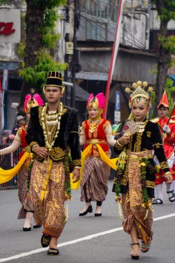 An asian with traditional cloth from jogja at 4th BEN Carnival