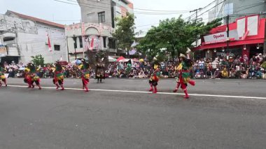 Angguk dance from jogjakarta at 4th BEN carnival. This dance is an expression of gratitude for the rice harvest and an invitation to do good.