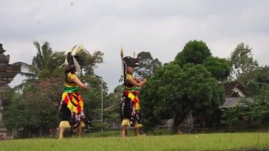 Mahesa Gumregah dansı. Bu dans, köyü temiz, sağlıklı ve rahat hale getirmek için aktif olarak bir köy inşa eden gençleri tasvir ediyor..