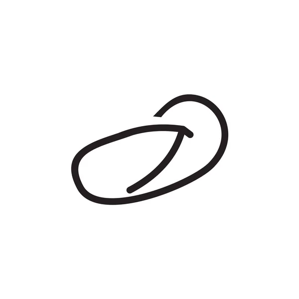 Векторний Шаблон Дизайну Логотипу Значка Сандалі — стоковий вектор