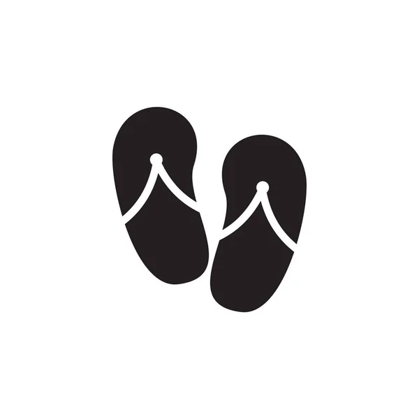Sandals Icon Logo Design Vector Template — Stock Vector