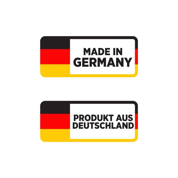 Gemaakt Duitsland Logo Ontwerp Vector Template — Stockvector