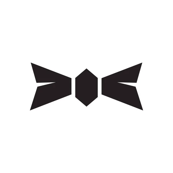 Bowtie Logo Tasarımı Ikon Vektör Şablonu — Stok Vektör