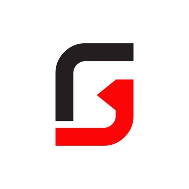 G harfi ilk logo tasarım vektör şablonu