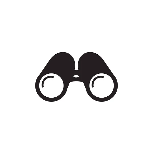 Binocular Icono Logotipo Diseño Vector Plantilla — Vector de stock