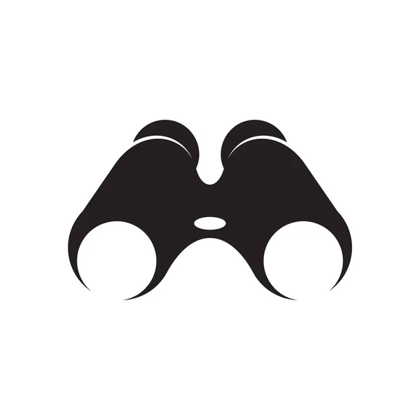 Dürbün Simgesi Logo Tasarım Şablonu — Stok Vektör