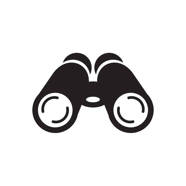 Binoculair Pictogram Logo Ontwerp Vector Template — Stockvector