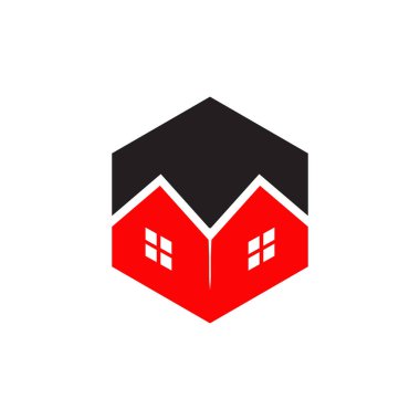 Ev logosu tasarım vektörü şablonu