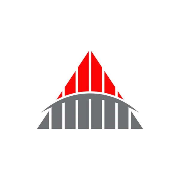 Triangle Icon Logo Design Business Company Vector Template — Stock Vector