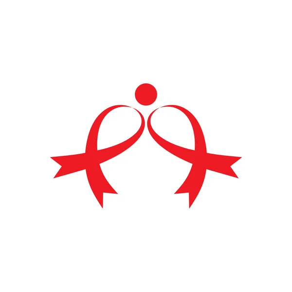 Modèle Vectoriel Conception Logo Monde Sida — Image vectorielle