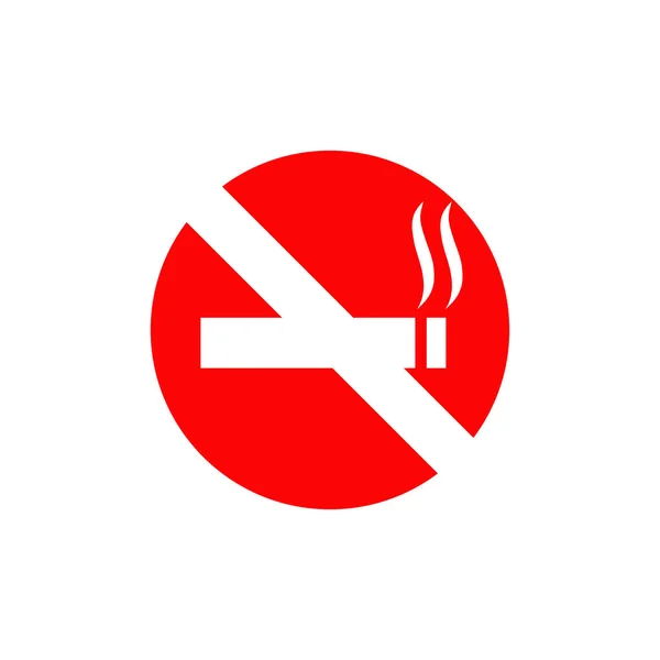 Symbool Logo Design Sjabloon Voor Rookvrije Ruimte — Stockvector