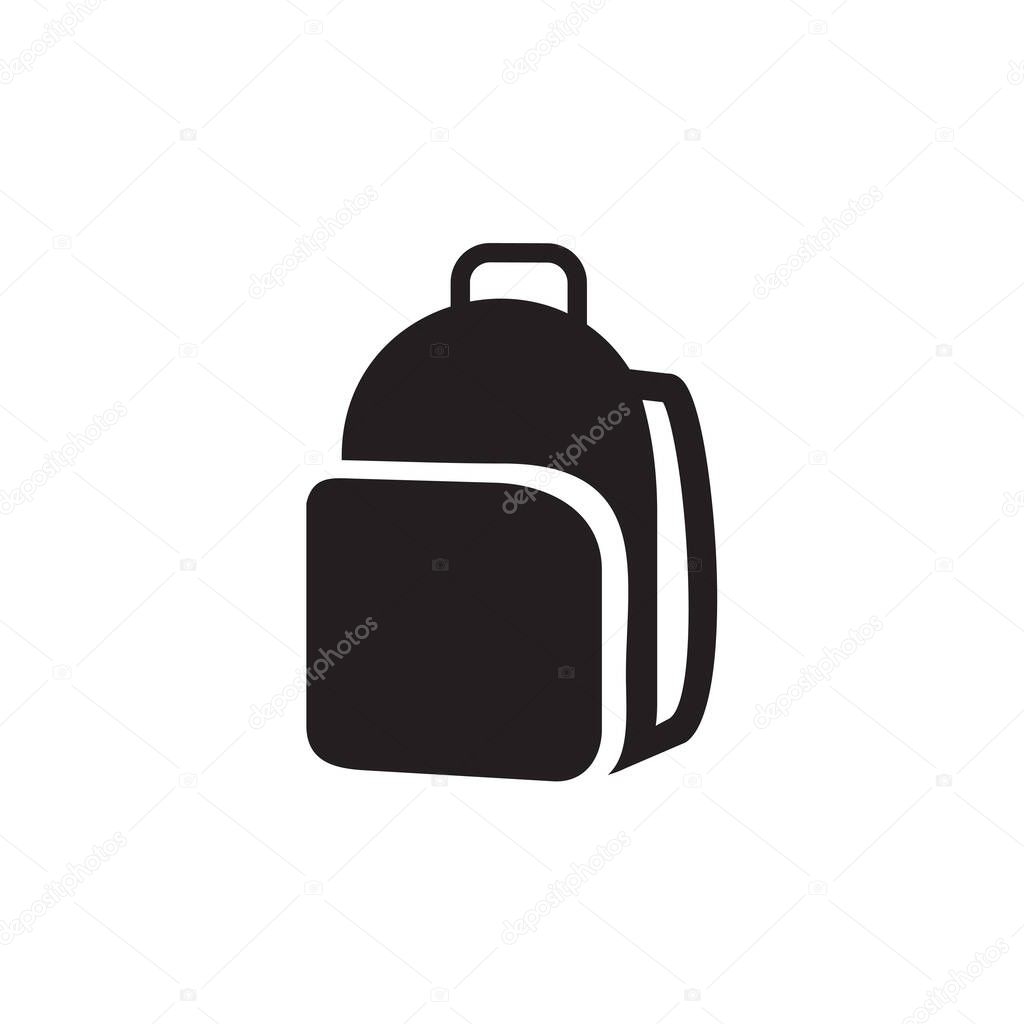 Bag pack logo design vector template