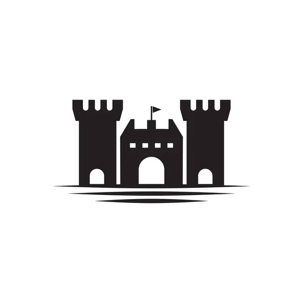 Fort Costruzione Logo Modello Vettoriale Progettazione — Vettoriale Stock