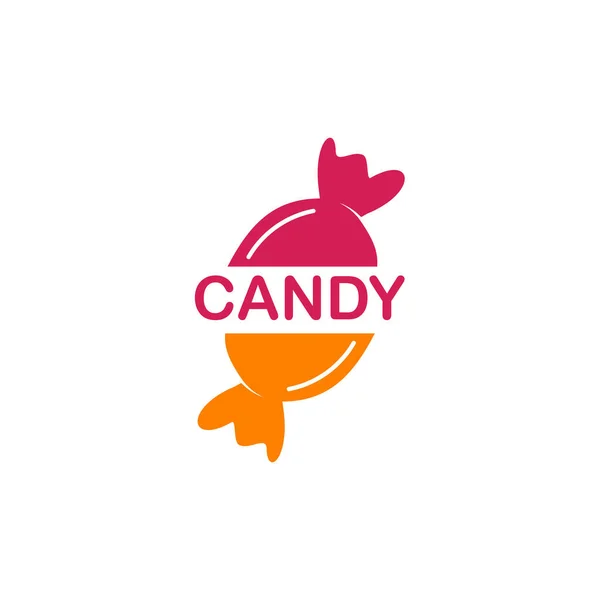 Candy Icon Logo Design Vector Template — Stock Vector