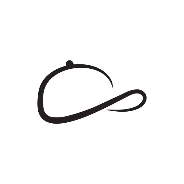 Modèle Vectoriel Conception Logo Chapeau Extérieur — Image vectorielle