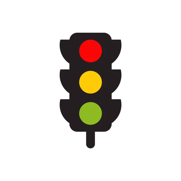 Traffic Light Logo Design Vector Template — Stock Vector