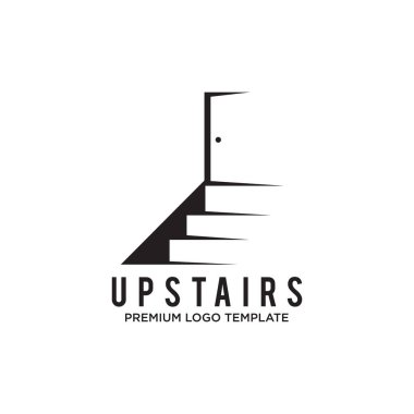 Upstairs logo design icon vector template vector Upstairs logo design icon vector template vector