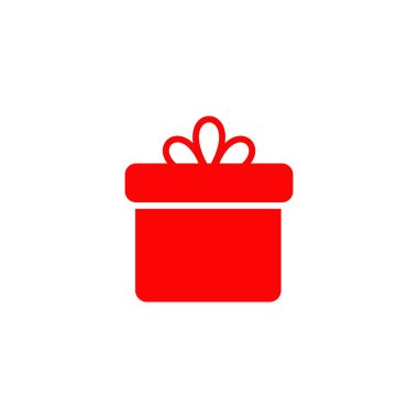 Hediye kutusu logo tasarım vektör şablonu