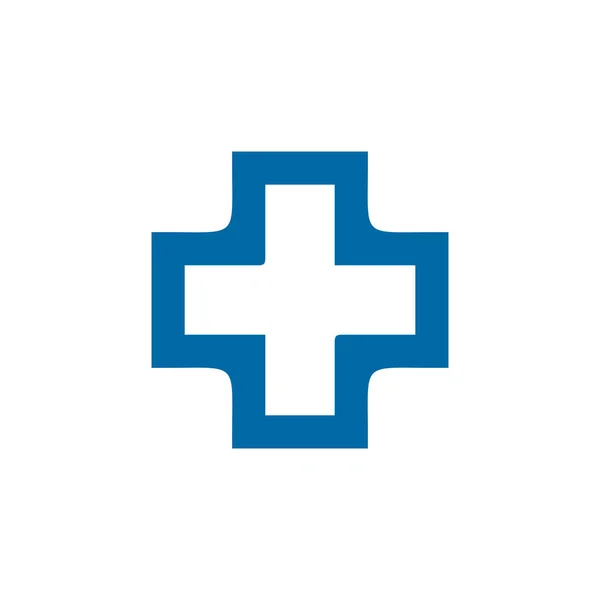 Дизайн Логотипа Медицинской Медицинской Помощи Крестообразным Векторным Шаблоном — стоковый вектор