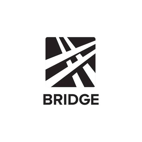 Шаблон Вектора Логотипа Bridge Shadow — стоковый вектор